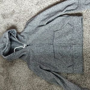 Silver and grey Gap hoodie